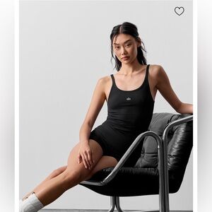 Alo Ribbed Prosper Tank - Black